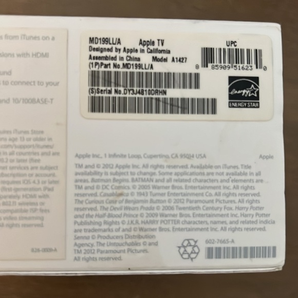 Apple TV in original Box and remote - Picture 2 of 5